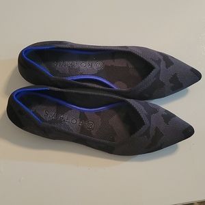 Rothy's Shoes Grey Camo Pointed Ballet Flat